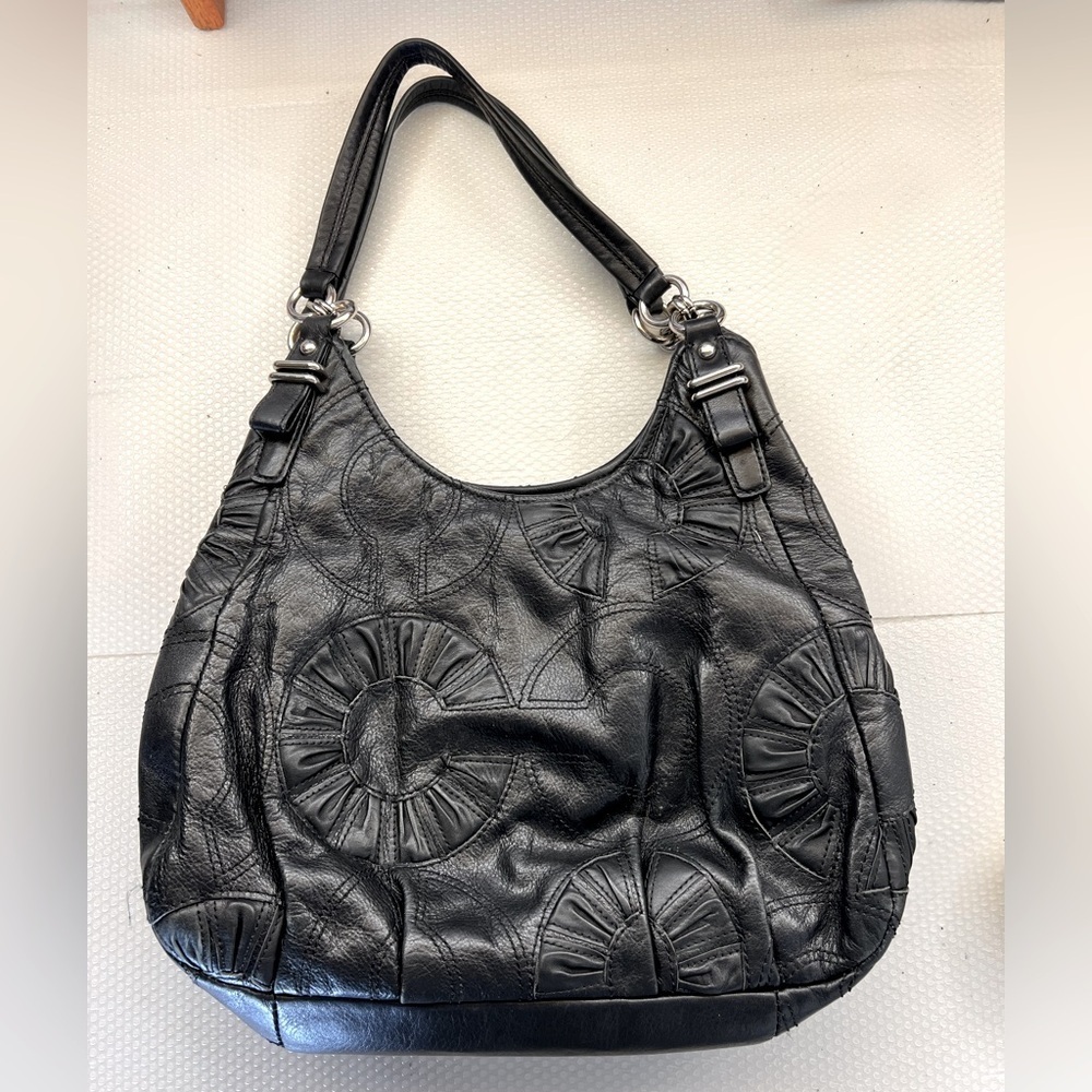 COACH Madison Maggie Embellished Leather Handbag